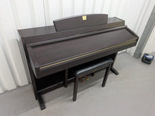Load image into Gallery viewer, Yamaha Clavinova CLP-240 Digital Piano and stool in dark rosewood stock nr 26219