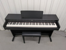 Load image into Gallery viewer, Yamaha Arius YDP-165 digital piano and stool in satin black stock #26218