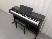 Load image into Gallery viewer, Yamaha Arius YDP-165 digital piano and stool in satin black stock #26218