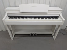Load image into Gallery viewer, Yamaha Clavinova CSP-150 Digital Piano and stool in satin white stock nr 26207