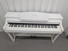 Load image into Gallery viewer, Yamaha Clavinova CSP-150 Digital Piano and stool in satin white stock nr 26207