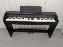 Load image into Gallery viewer, Casio Privia PX-750 Slim Digital Piano in satin black space saving stock # 26235