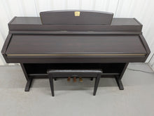 Load image into Gallery viewer, Yamaha Clavinova CLP-240 Digital Piano and stool in dark rosewood stock nr 26236