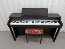 Load image into Gallery viewer, Roland HP203 digital piano and stool in dark rosewood finish stock number 26213