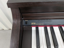 Load image into Gallery viewer, Roland HP203 digital piano and stool in dark rosewood finish stock number 26213