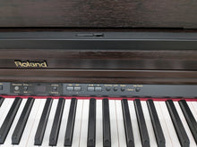 Load image into Gallery viewer, Roland HP203 digital piano and stool in dark rosewood finish stock number 26213