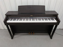 Load image into Gallery viewer, Roland HP203 digital piano and stool in dark rosewood finish stock number 26213