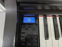 Load image into Gallery viewer, Yamaha Clavinova CLP-575 digital piano and stool in dark rosewood finish stock #26240