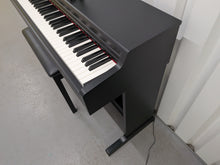 Load image into Gallery viewer, Yamaha Arius YDP-165 digital piano and stool in satin black stock #26243