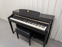Load image into Gallery viewer, YAMAHA CLAVINOVA CLP-370PE DIGITAL PIANO AND STOOL IN GLOSSY BLACK stock nr 26245