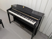 Load image into Gallery viewer, YAMAHA CLAVINOVA CLP-370PE DIGITAL PIANO AND STOOL IN GLOSSY BLACK stock nr 26245