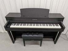 Load image into Gallery viewer, Yamaha Clavinova CLP-645 in satin black finish + stool stock nr 26241