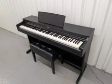Load image into Gallery viewer, Yamaha Arius YDP-163 Digital Piano and stool in satin black clavinova keyboard stock # 26248