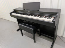 Load image into Gallery viewer, Yamaha Arius YDP-163 Digital Piano and stool in satin black clavinova keyboard stock # 26248