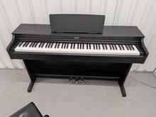 Load image into Gallery viewer, Yamaha Arius YDP-163 Digital Piano and stool in satin black clavinova keyboard stock # 26248