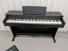 Load image into Gallery viewer, Yamaha Arius YDP-163 Digital Piano and stool in satin black clavinova keyboard stock # 26248