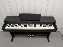 Load image into Gallery viewer, Yamaha Arius YDP-163 Digital Piano and stool in satin black clavinova keyboard stock # 26248