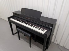 Load image into Gallery viewer, Yamaha Clavinova CLP-470 in satin black with wooden keys action + stool stock no 26256