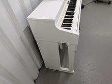 Load image into Gallery viewer, Roland HP603 digital piano and stool in satin white finish stock #26262