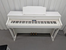 Load image into Gallery viewer, Roland HP603 digital piano and stool in satin white finish stock #26262