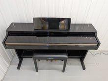 Load image into Gallery viewer, Yamaha Arius YDP-162 Digital Piano and stool in glossy black, clavinova keyboard stock #26294