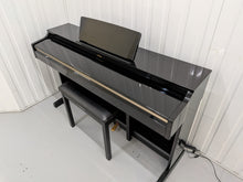 Load image into Gallery viewer, Yamaha Arius YDP-162 Digital Piano and stool in glossy black, clavinova keyboard stock #26294