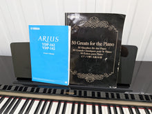 Load image into Gallery viewer, Yamaha Arius YDP-162 Digital Piano and stool in glossy black, clavinova keyboard stock #26294