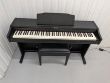 Load image into Gallery viewer, Roland RP102 digital piano and stool in satin black finish stock number 26290