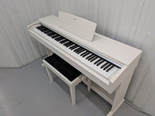 Load image into Gallery viewer, Yamaha Arius YDP-144 digital piano and stool in satin white stock nr 26287