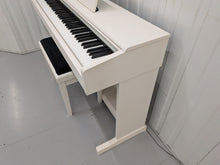 Load image into Gallery viewer, Yamaha Arius YDP-144 digital piano and stool in satin white stock nr 26287