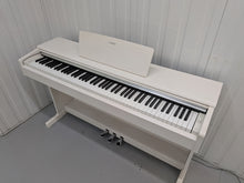 Load image into Gallery viewer, Yamaha Arius YDP-144 digital piano and stool in satin white stock nr 26287