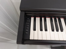 Load image into Gallery viewer, Yamaha Arius YDP-144 digital piano and stool in satin black stock #26303