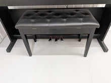Load image into Gallery viewer, Yamaha Arius YDP-144 digital piano and stool in satin black stock #26286