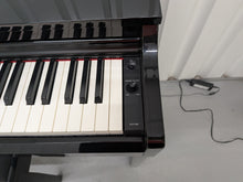 Load image into Gallery viewer, Yamaha Clavinova CLP-525PE digital piano and stool in glossy black ebony stock # 26298