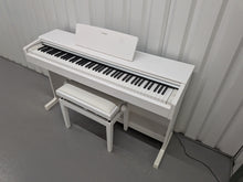 Load image into Gallery viewer, Yamaha Arius YDP-144 digital piano and stool in satin white stock nr 26306