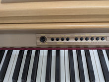 Load image into Gallery viewer, Roland HP-2e digital piano and stool in light oak finish stock number 26312