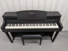 Load image into Gallery viewer, Yamaha Clavinova CSP-150 Digital Piano and stool in satin black stock nr 26313