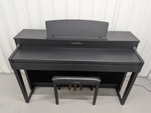 Load image into Gallery viewer, Yamaha Clavinova CLP-440 Digital Piano and stool in black stock no 26322