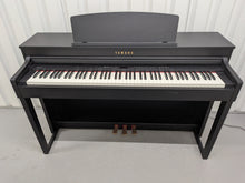 Load image into Gallery viewer, Yamaha Clavinova CLP-440 Digital Piano and stool in black stock no 26322