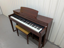 Load image into Gallery viewer, Yamaha Clavinova CLP-440 Digital Piano and stool in mahogany stock no 26324
