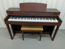 Load image into Gallery viewer, Yamaha Clavinova CLP-440 Digital Piano and stool in mahogany stock no 26324