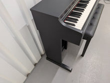 Load image into Gallery viewer, Yamaha Arius YDP-163 digital piano and stool in satin black stock #26335