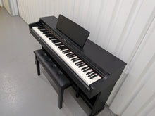 Load image into Gallery viewer, Yamaha Arius YDP-163 digital piano and stool in satin black stock #26335