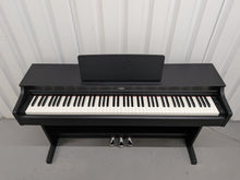Load image into Gallery viewer, Yamaha Arius YDP-163 digital piano and stool in satin black stock #26335