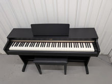 Load image into Gallery viewer, Yamaha Arius YDP-162 Digital Piano and stool in satin black, clavinova keyboard stock #26339