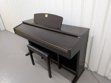 Load image into Gallery viewer, Yamaha Clavinova CLP-120 Digital Piano and stool in dark rosewood stock #26338