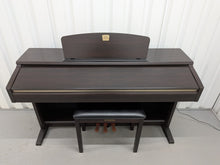 Load image into Gallery viewer, Yamaha Clavinova CLP-120 Digital Piano and stool in dark rosewood stock #26338