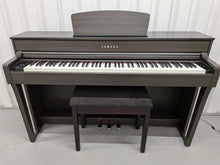 Load image into Gallery viewer, Yamaha Clavinova CLP-635 CLP-635DW Digital Piano dark walnut finish stock #26353