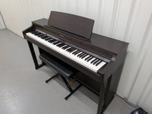 Load image into Gallery viewer, Roland HP203 digital piano and stool in dark rosewood finish stock number 26368