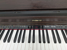 Load image into Gallery viewer, Roland HP203 digital piano and stool in dark rosewood finish stock number 26368